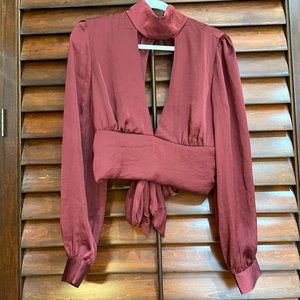Urban Outfitters Maroon blouse❣️